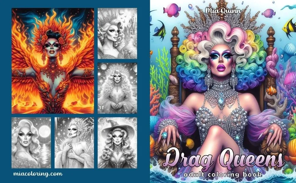Drag Queens Coloring Book by Qfour Press