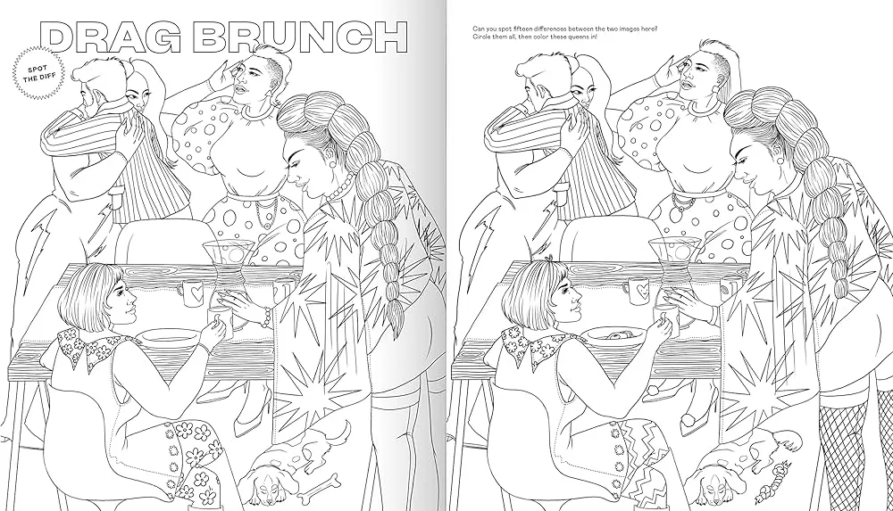 Color Me Gay: A Lesbian Coloring Book by TATER TOT TUMBLEWEED