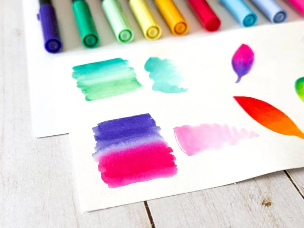 Marker Blending with Brush or Solvent