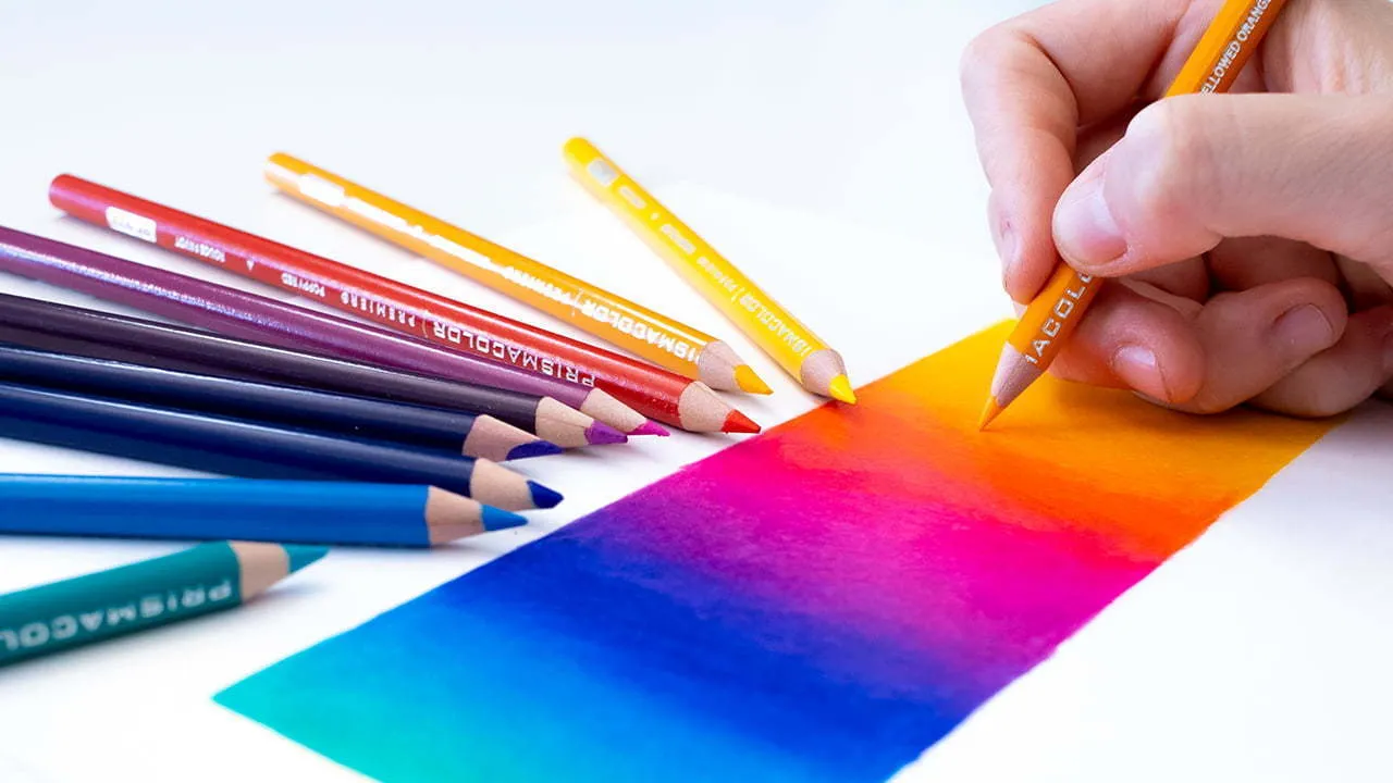 Layering Pencils Over Markers