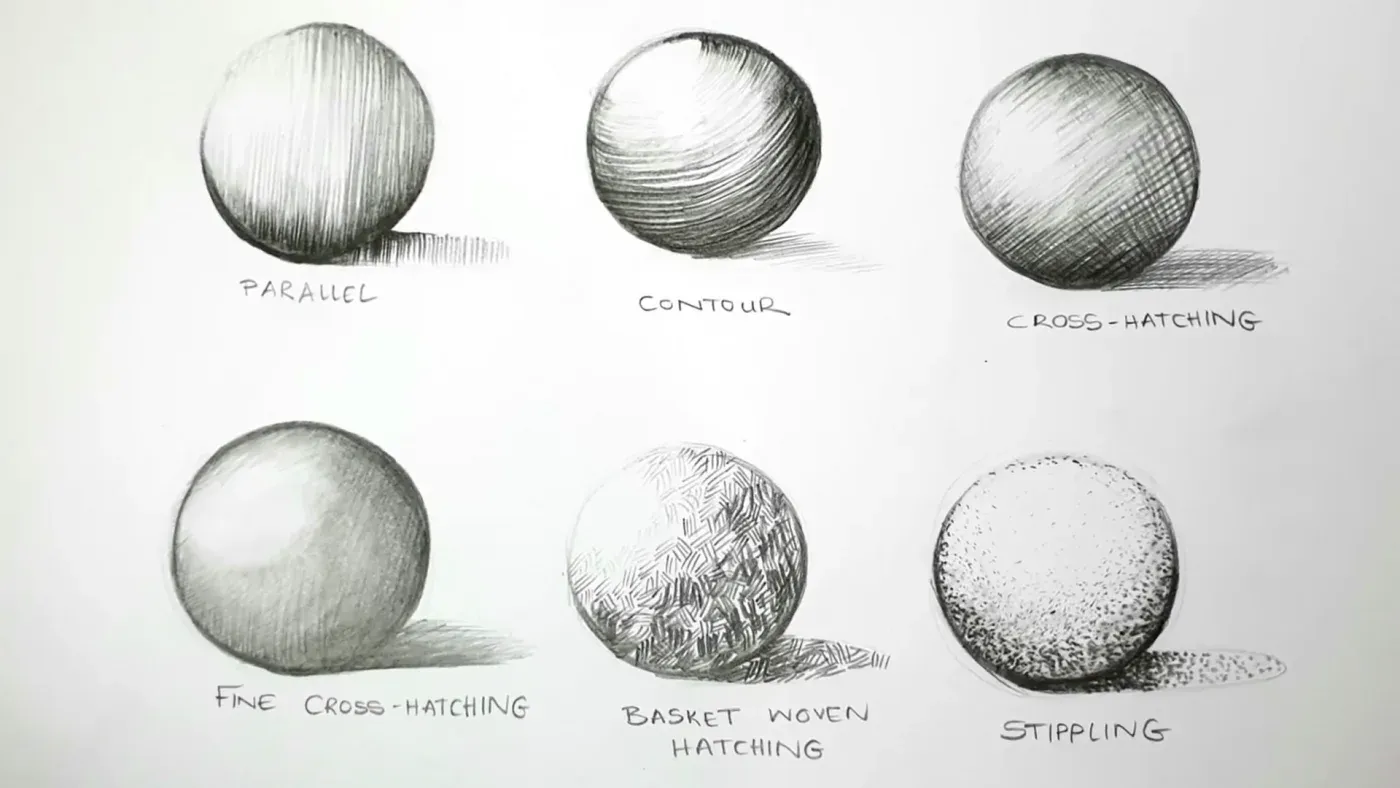 Texture Techniques: Cross-Hatching & Stippling