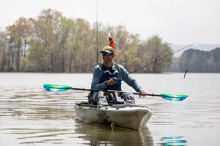 fishing from a kayak